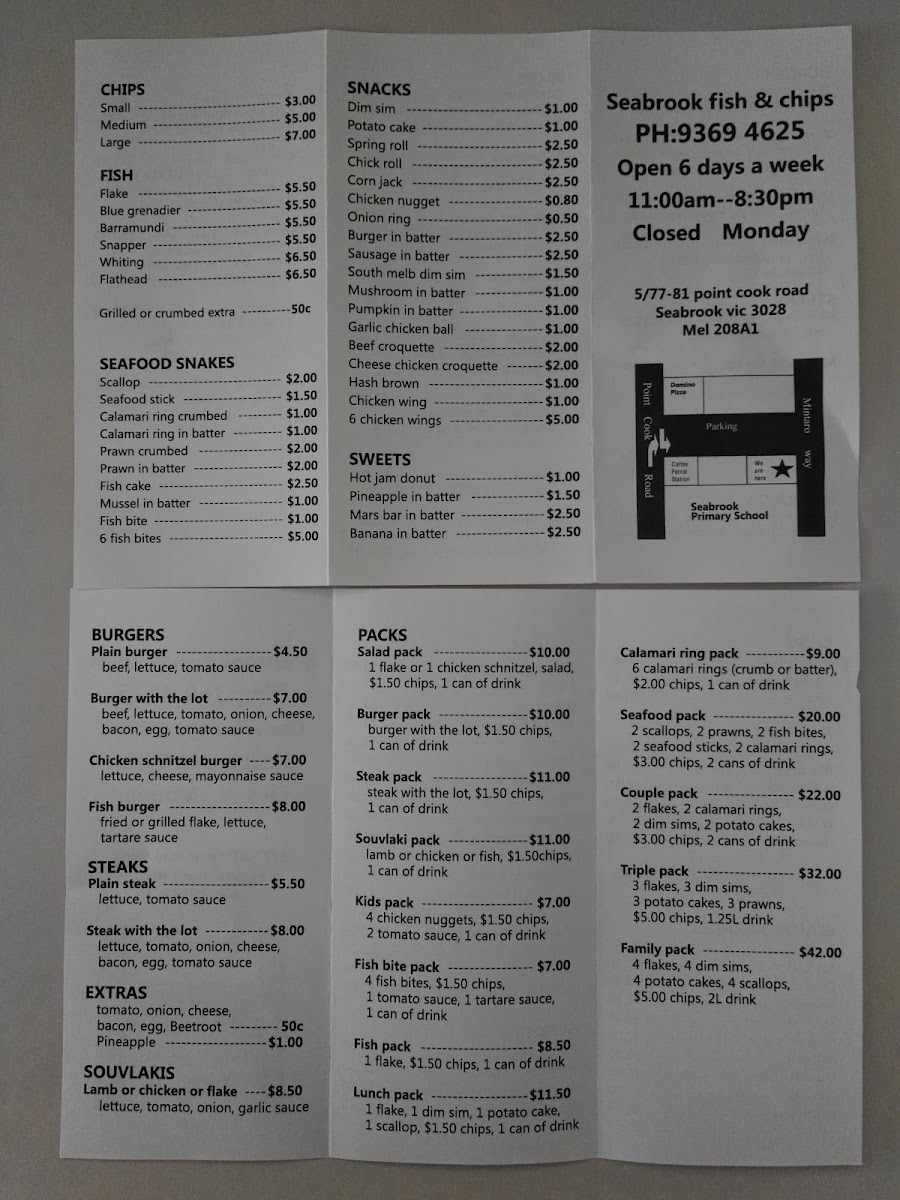 Menu Seabrook Fish & Chips-9